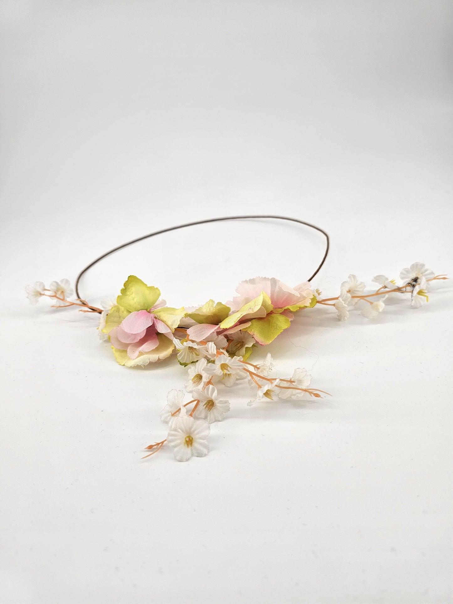 Flower Blossom Headband with a wire, floral headpiece