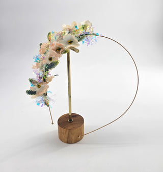 Floral Peach and white Headpiece