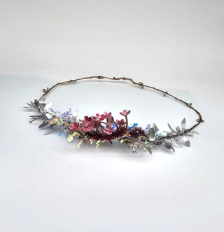 Silver Pink Crystal Hair-Lifting Headband halo