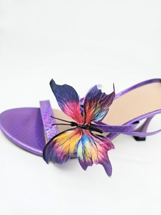 Rainbow Butterfly Heels – Comfortable Women’s Statement Sandal