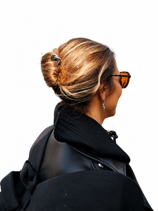 Pretzel gold hair pin