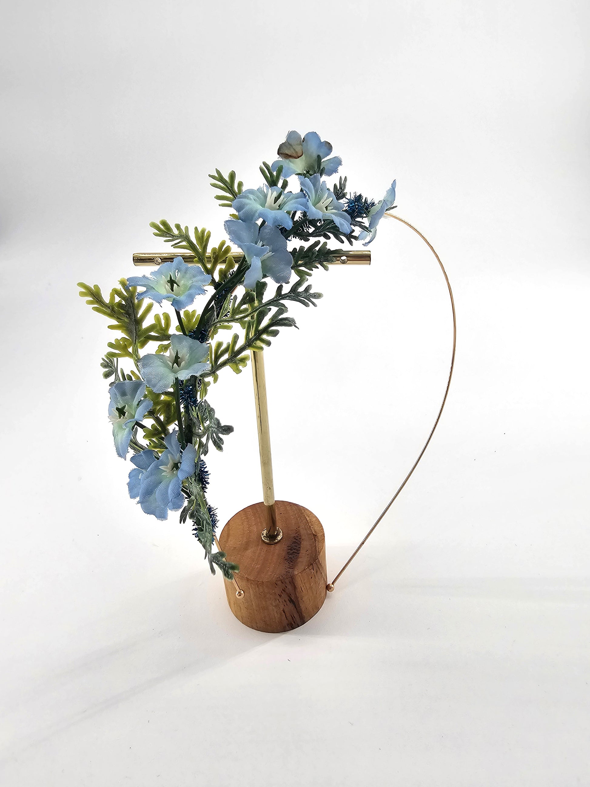 Floral Blue Headpiece