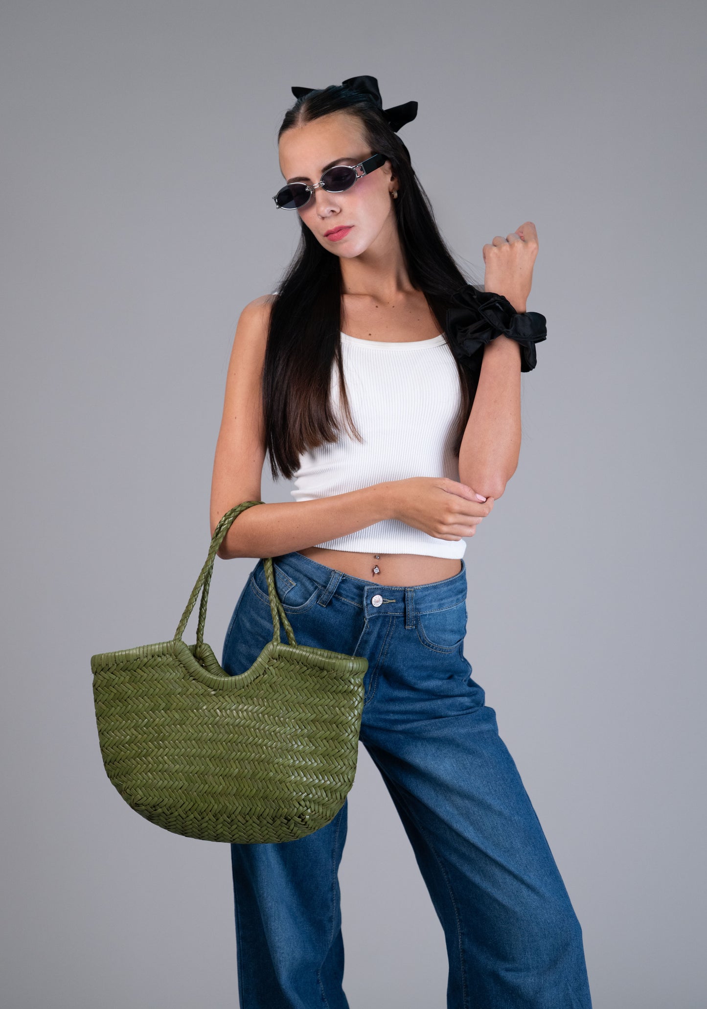 Handwoven Leather Tote Bag