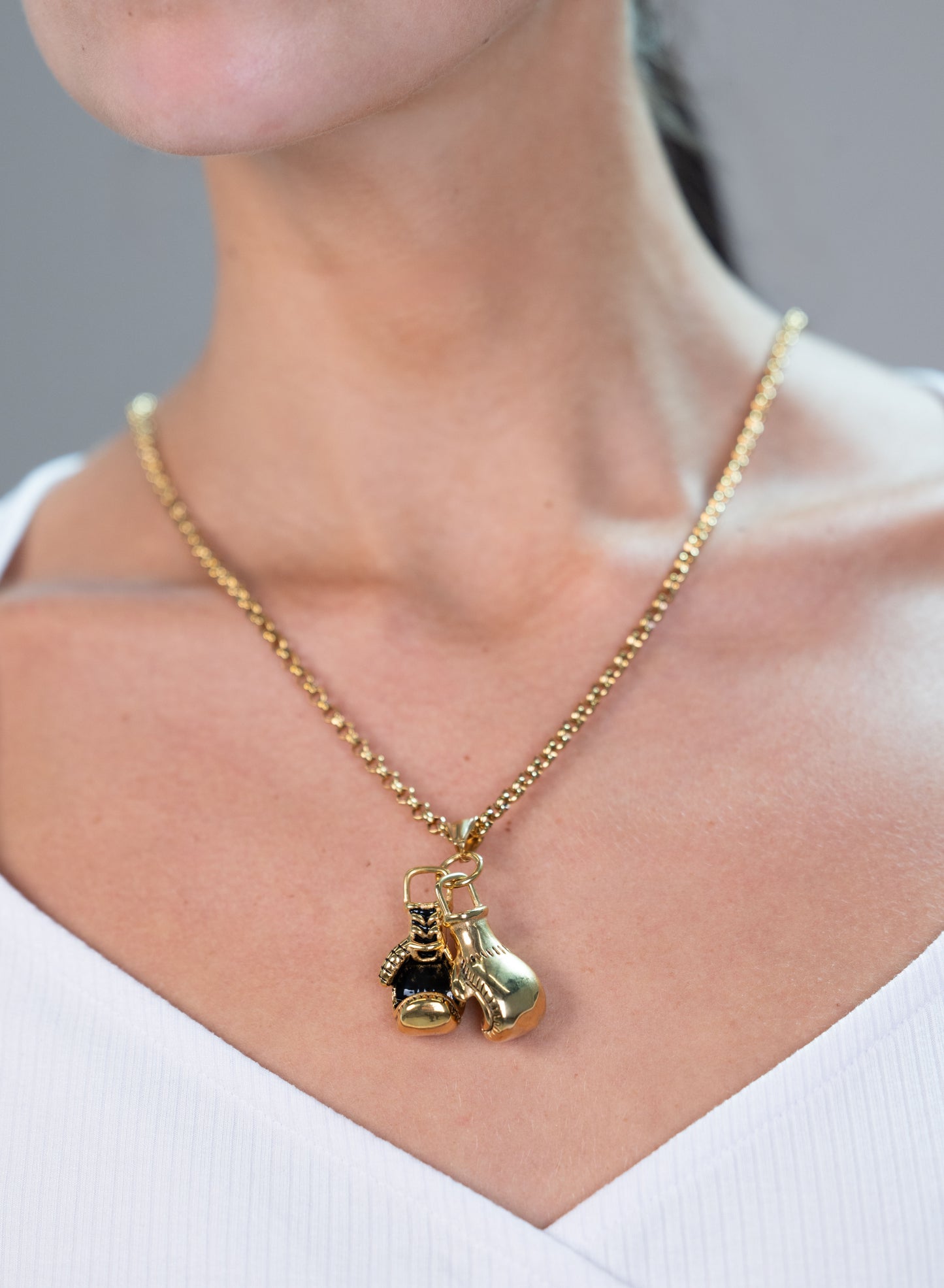 Sports Jewelry; Boxing Gifts; Gold-Tone; Layering Chains; Statement Pieces