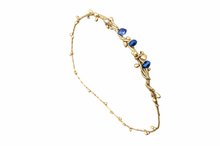 Gold Halo Headpiece with Stones