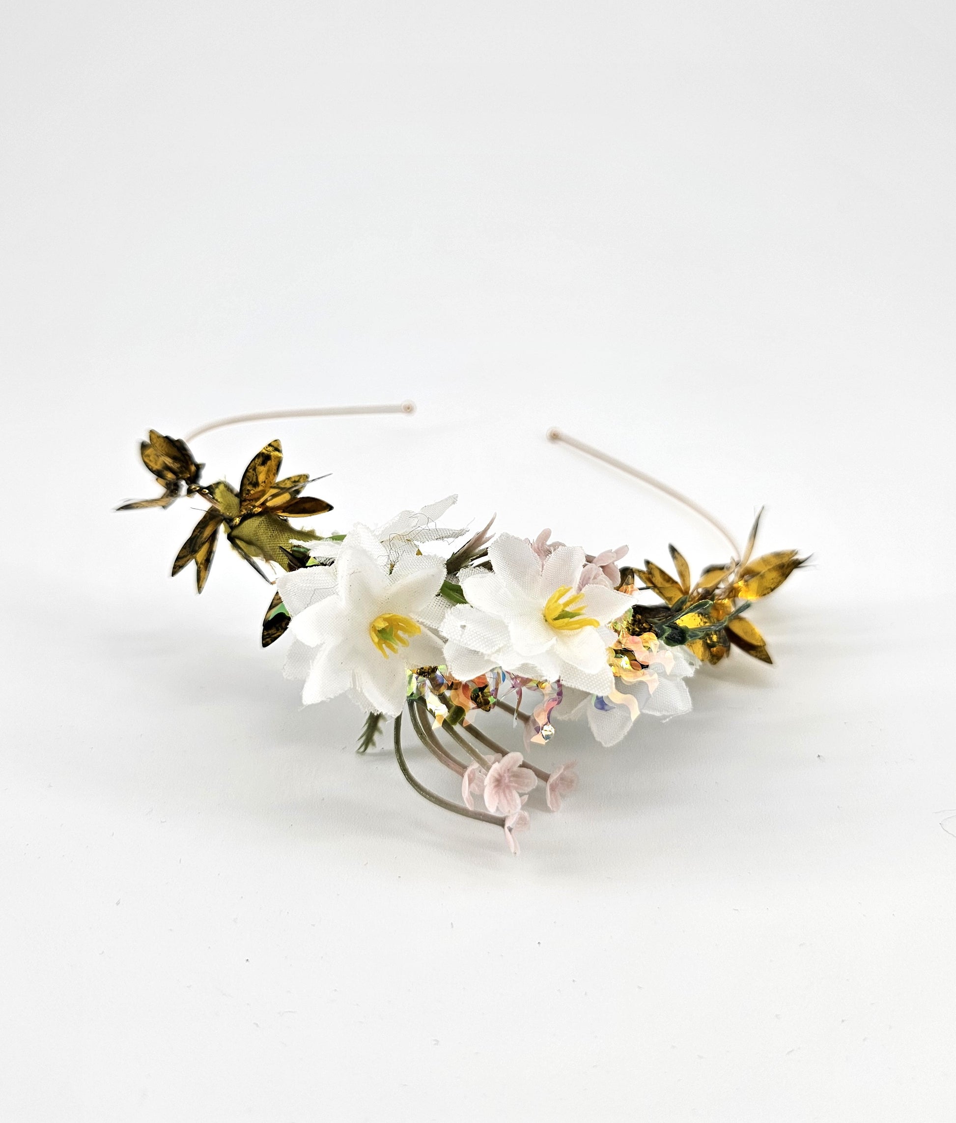 Gold and White Tiara, Headpiece 