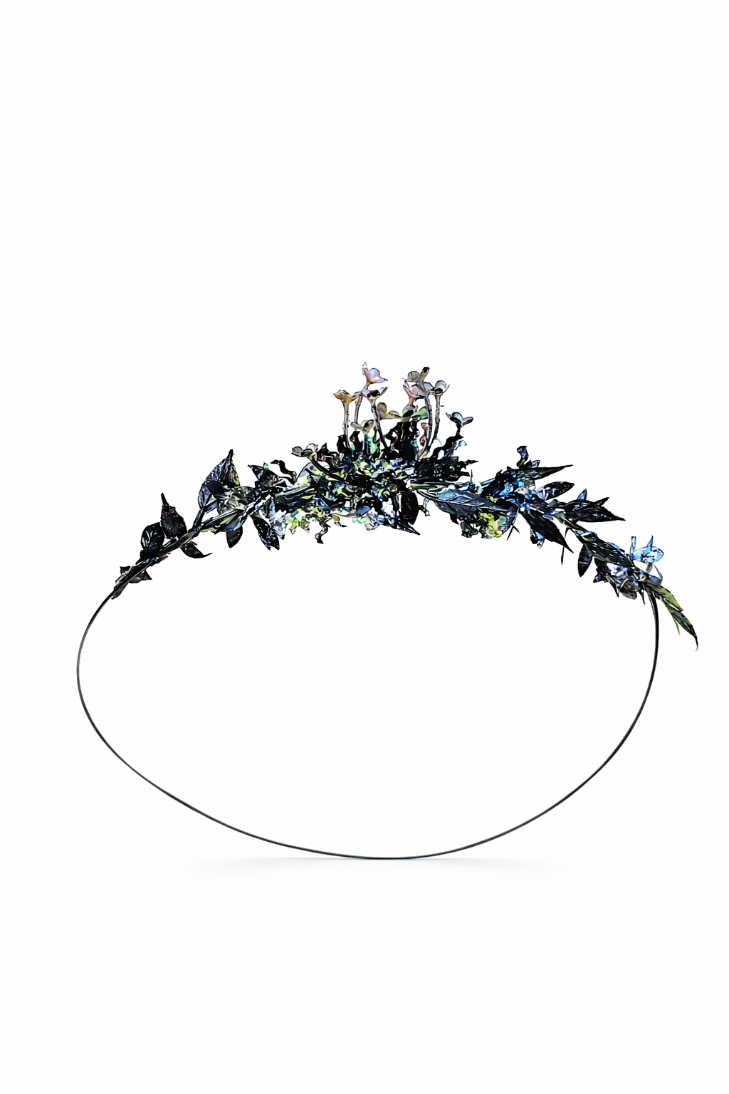 Halo_Black_crown_headband headpiece