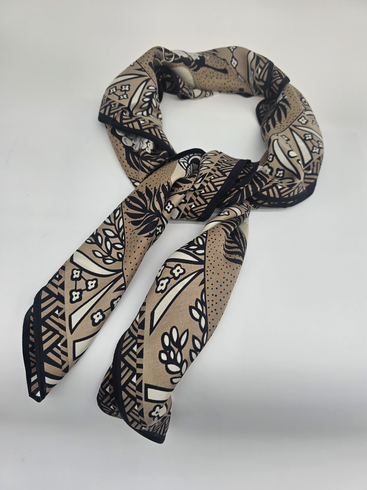 Mulberry silk pattern scarf