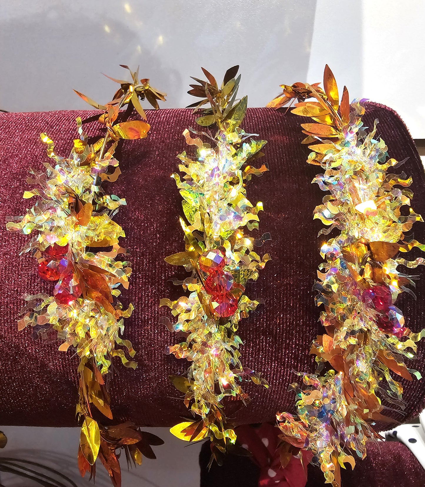 Red Crystal Headband Tiara