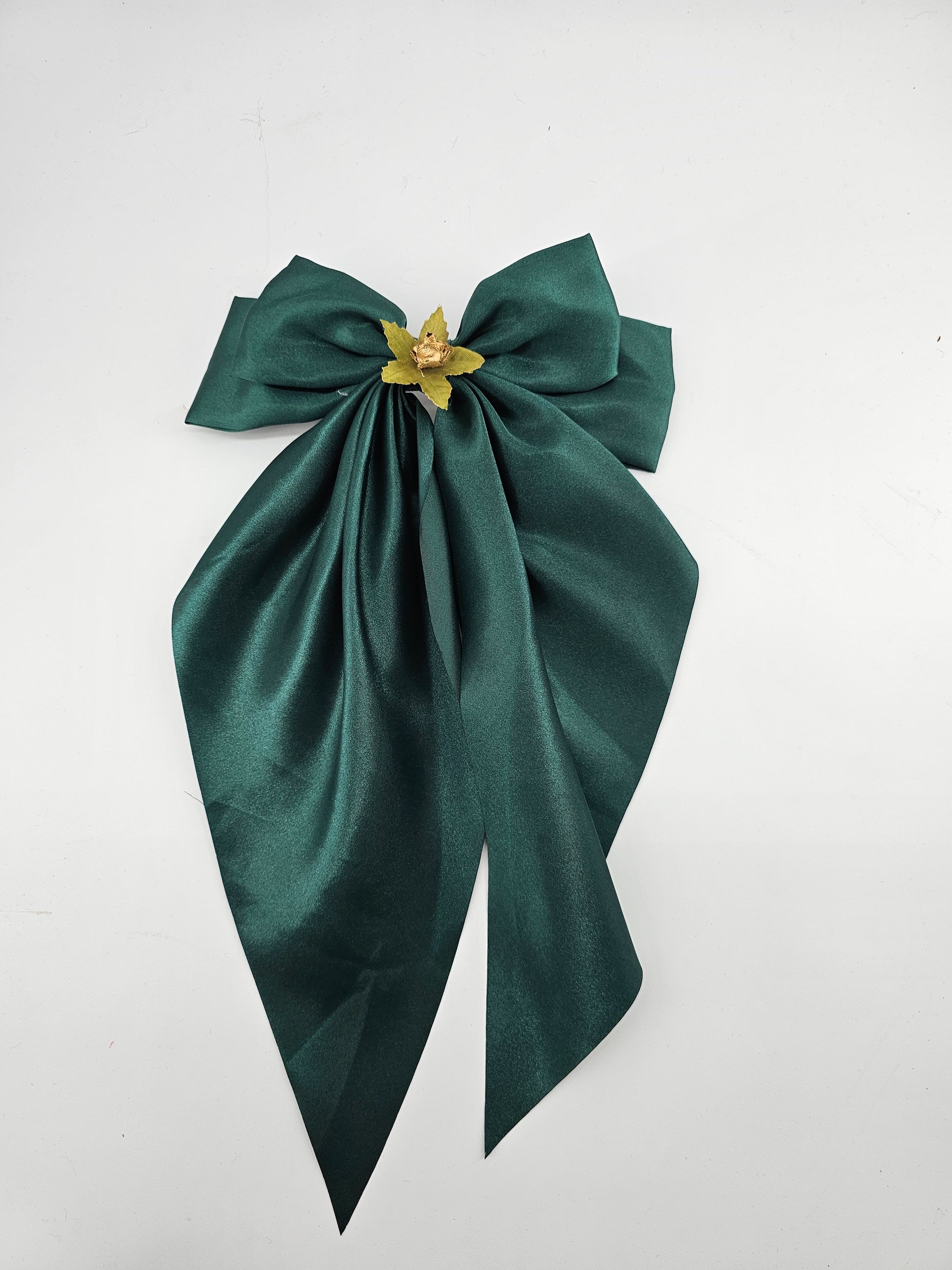 Satin Bow Green