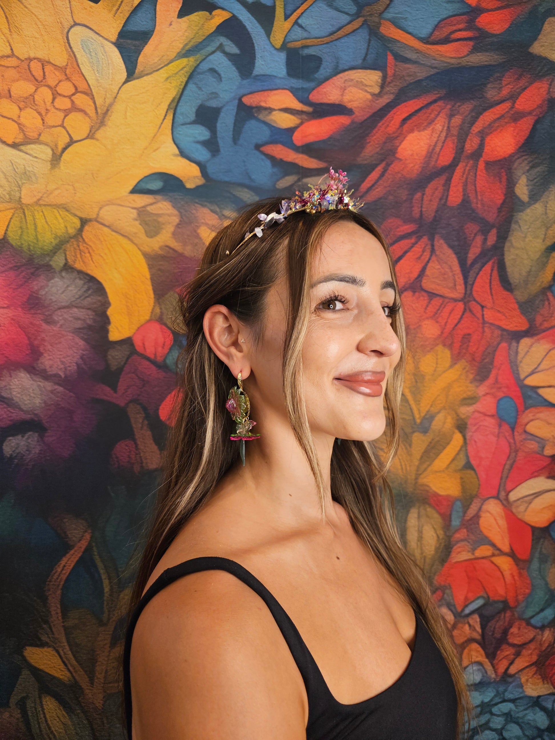 Silver Pink lifting headband