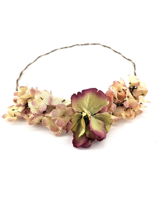 Vintage Floral Headband, Headpiece with wire