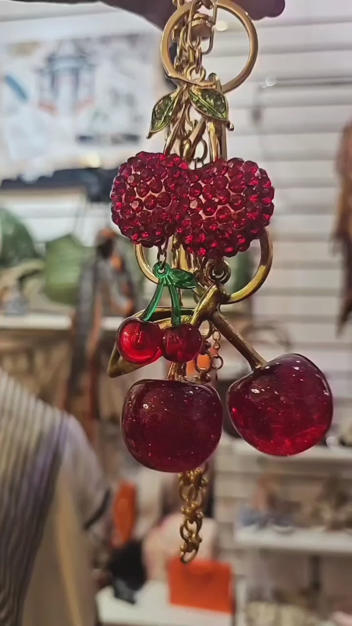Cherry Bling - Cherry Keychain